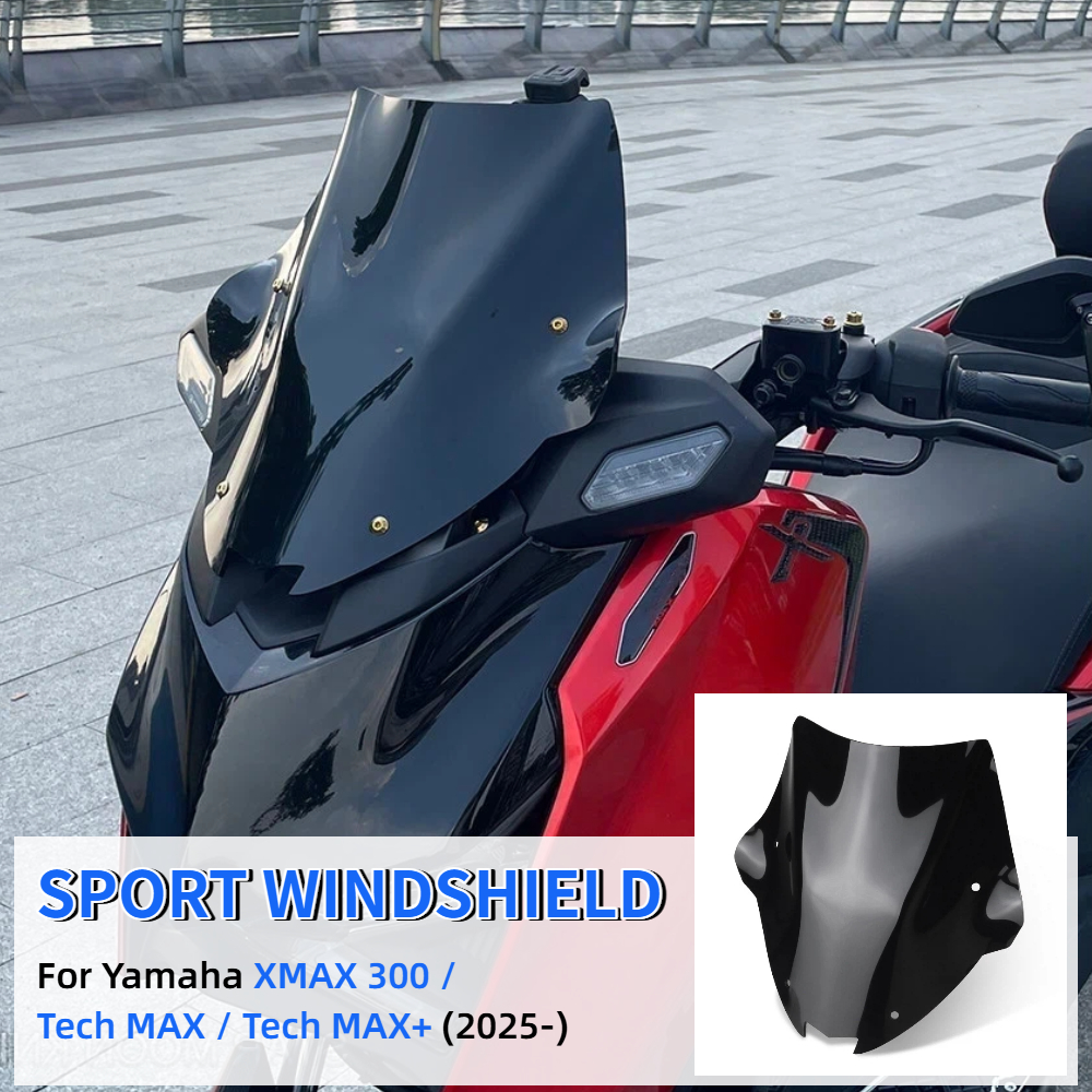 X Tech Accessories - กระจกบังลมสำหรับรถมอเตอร์ไซค์ YAMAHA XMAX300 X-MAX X MAX