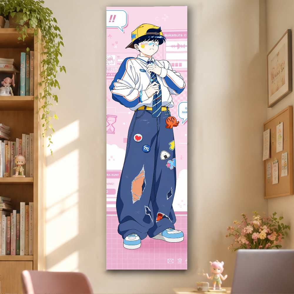 Tech Acc - G-Ganbare Nakamura-kun ผ้าแขวนผนังแนวตั้งลายแคบ พิมพ์ลายตัวละคร Nakamura Okuto