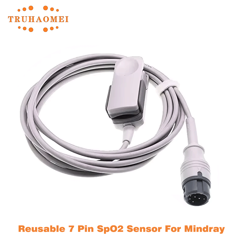 Tech Accessories Usa - เซ็นเซอร์ SPO2 แบบใช้ซ้ำได้ 8 พิน สำหรับเครื่องวัดออกซิเจน