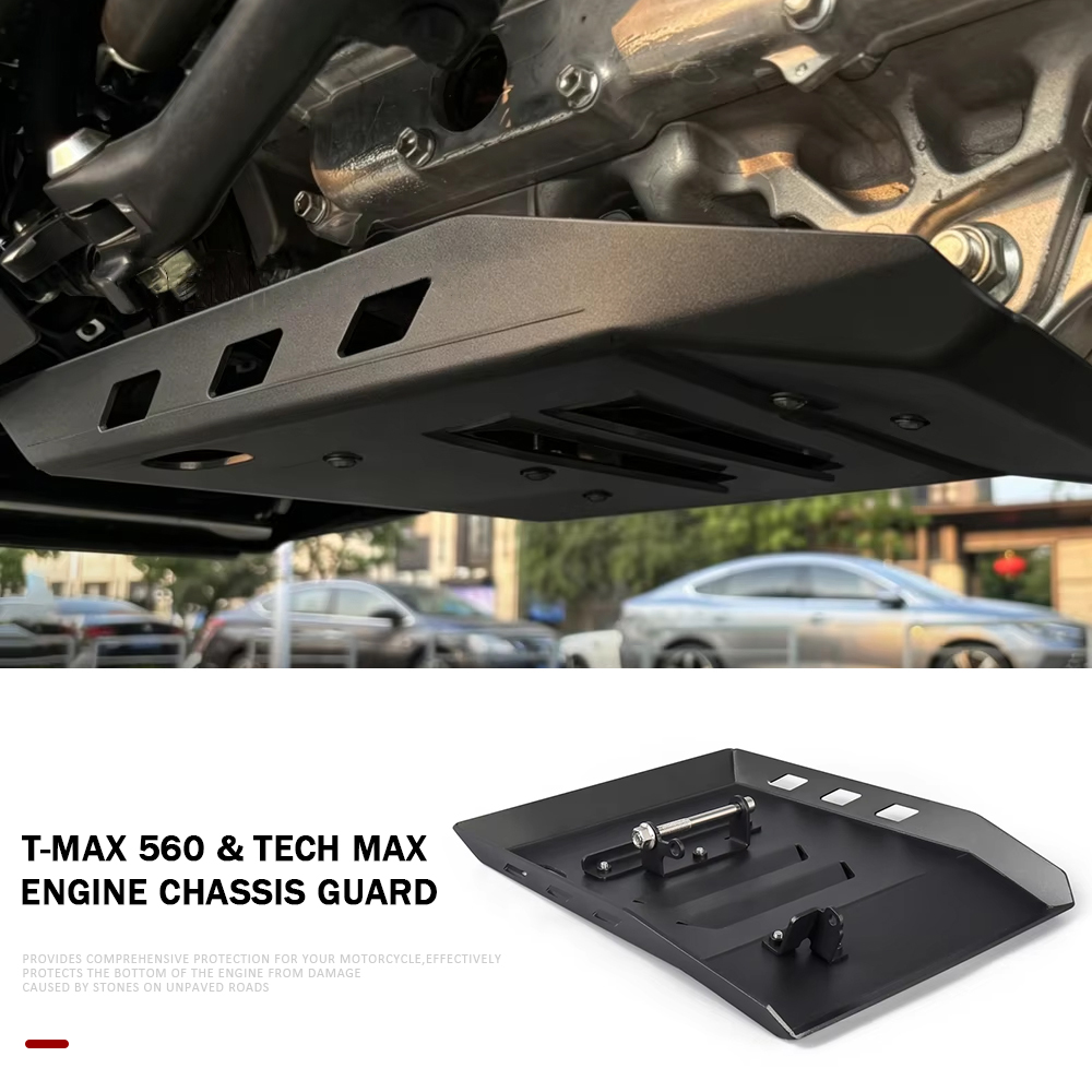 Tech Accessories Usa - TMAX560 2025 2026 อุปกรณ์เสริมรถจักรยานยนต์ใหม่ แผ่นกันกระแทก ป้องกันโครงรถ
