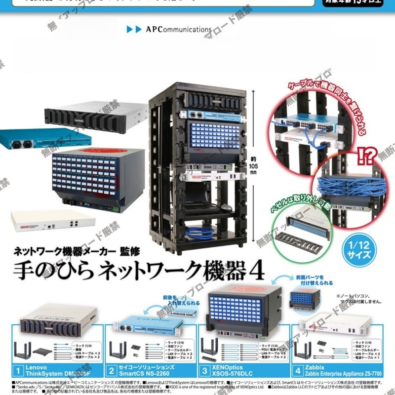 Tech Acc - ของแท้ Tarlin Epoch Vol.4 1/12 โมเดลอุปกรณ์เครือข่ายขนาดจิ๋วจากญี่ปุ่น