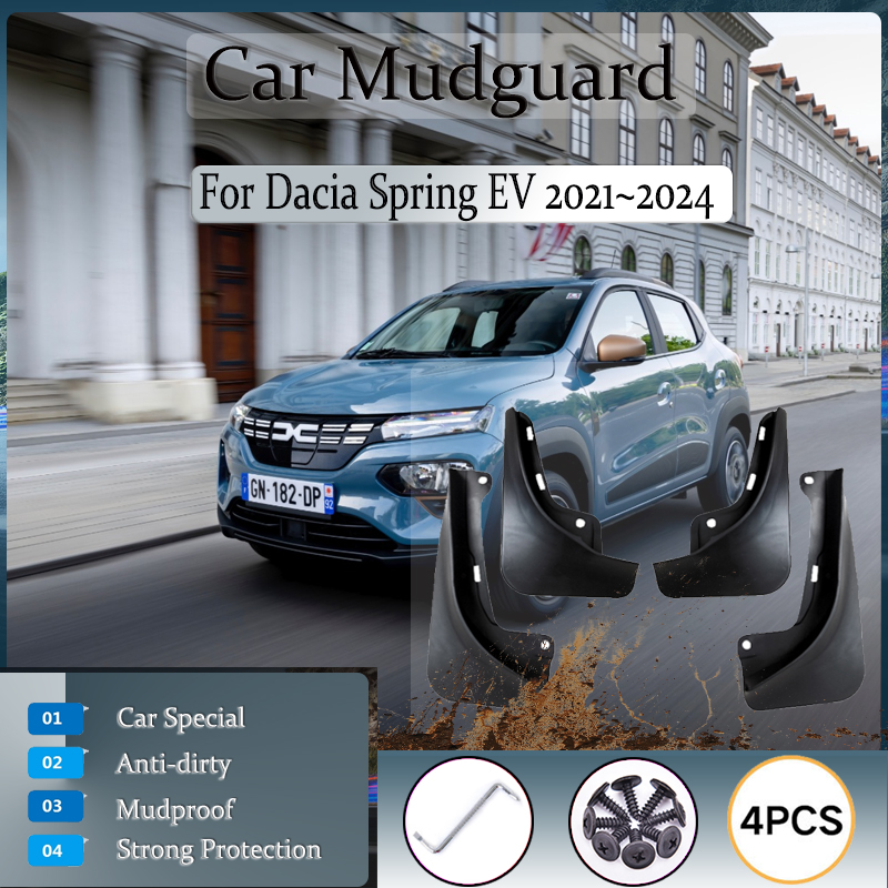 Tech Accessories Dacia - บังโคลนรถยนต์สำหรับ Dacia Spring Renault City KZE