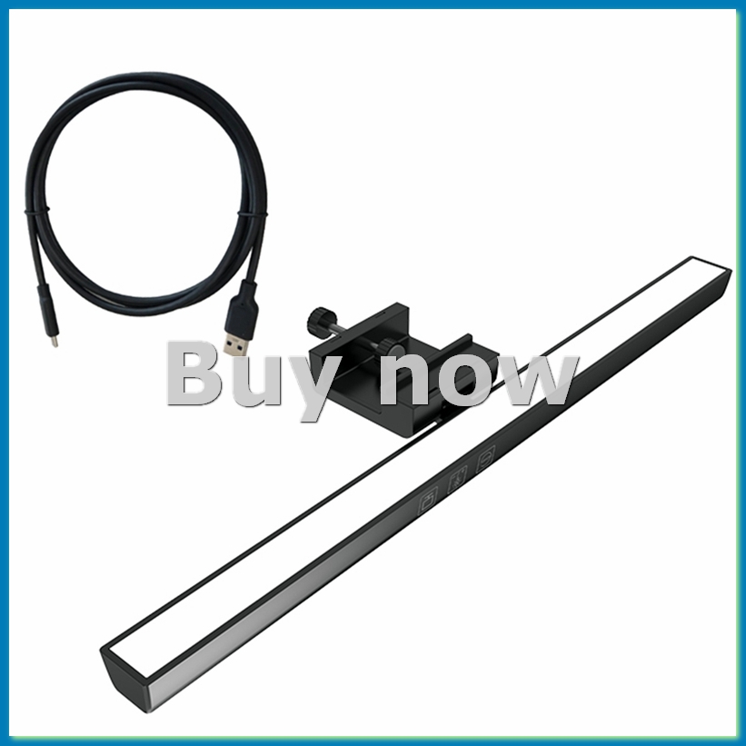 Monitor Light Bar - แถบไฟสำหรับจอภาพ, โคมไฟตั้งโต๊ะ LED โคมไฟคอมพิวเตอร์แบบหรี่แสงได้ โคมไฟถนอมสายตา ไฟอ่านหนังสือแบบ