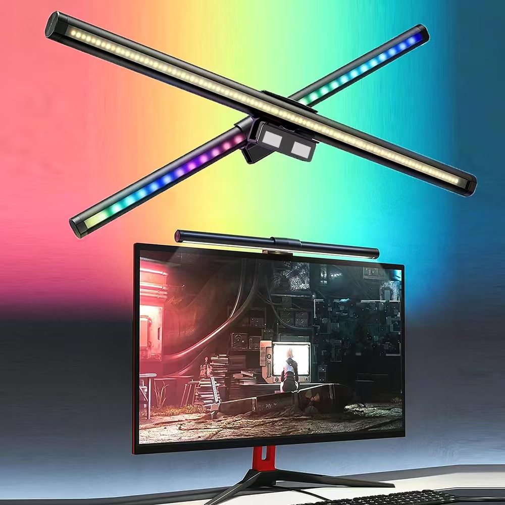 Monitor Light Bar - ไฟ LED แบบแขวนพร้อมแหล่งจ่ายไฟ USB ปรับความสว่างได้แบบไม่มีขั้นบันได ปกป้องดวงตา