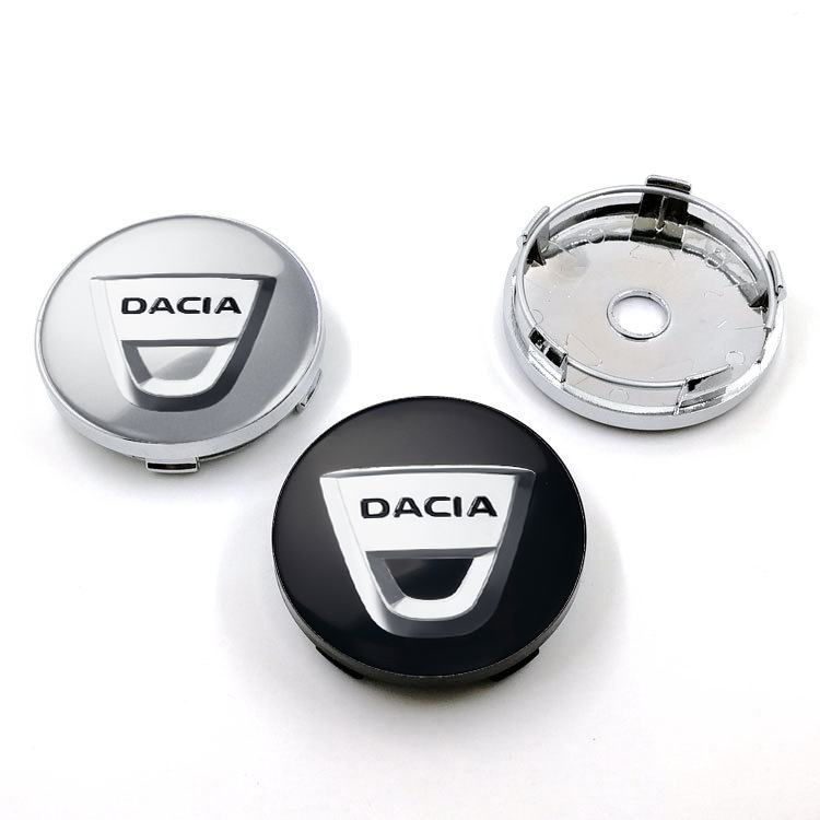 Tech Accessories For Car - ฝาครอบดุมล้อรถยนต์ขนาด 56/60 มม. พร้อมตรา DACIA อุปกรณ์ตกแต่งล้อสำหรับ