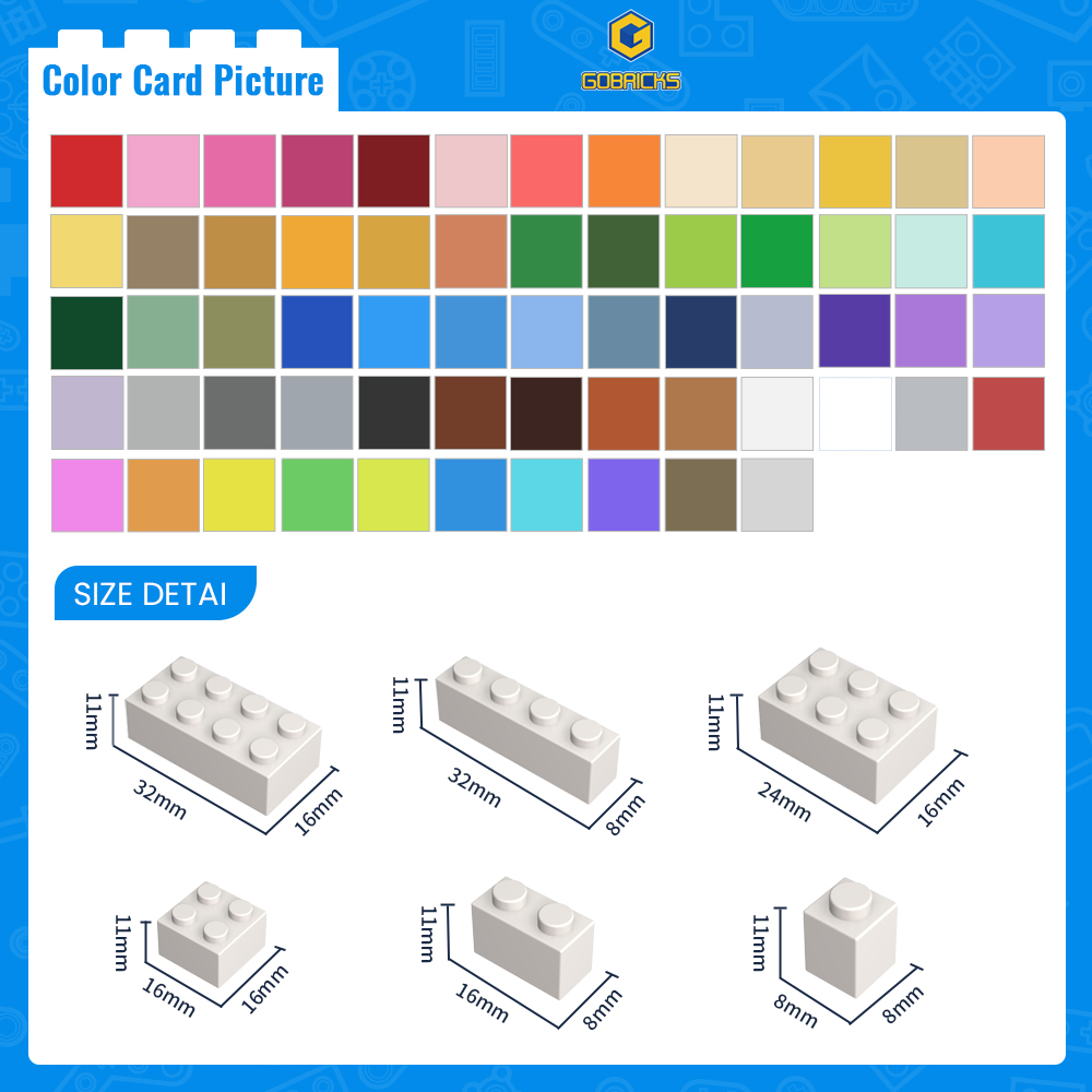 Gobricks 50pcs 3001 MOC อุปกรณ - X Tech Accessories บทวิจารณ์และราคา
