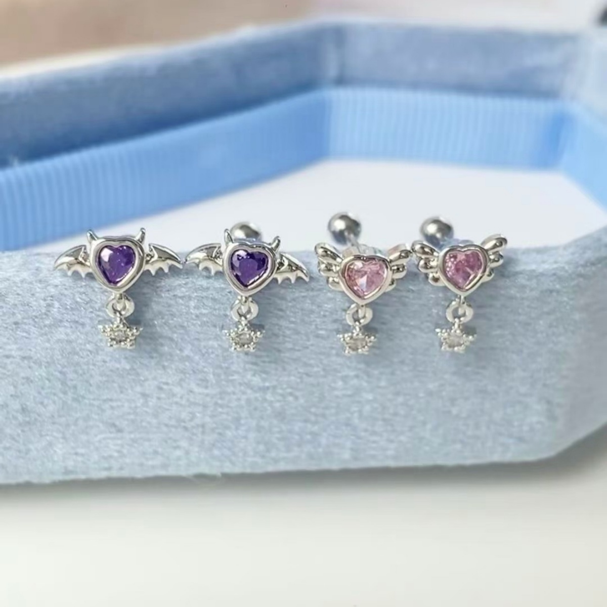 1pcs Bling Zircon Angel & Demo - Y2K Tech Accessories บทวิจารณ์และราคา