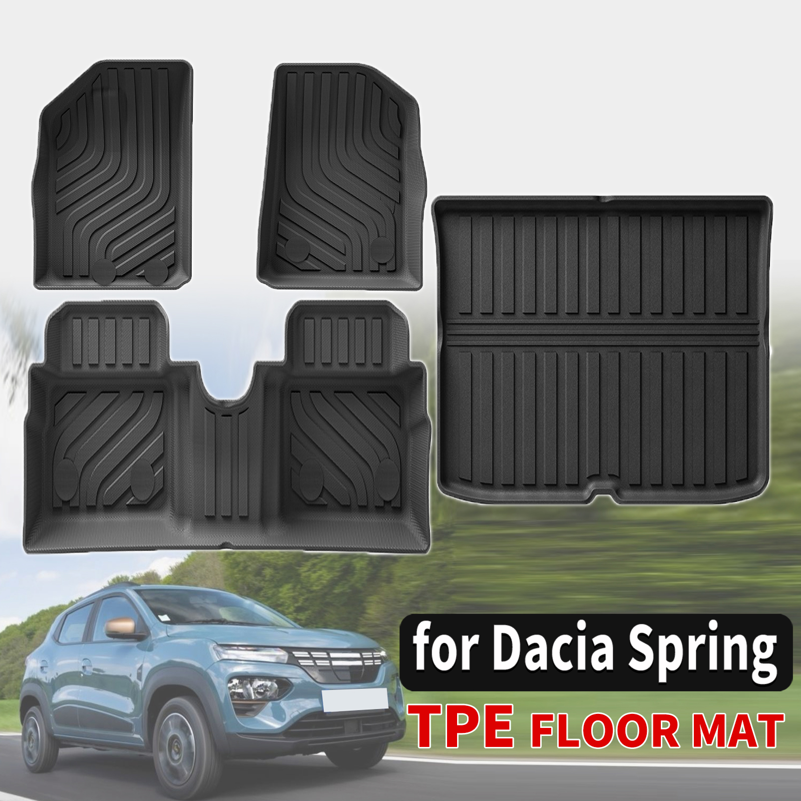 แผ่นรองพื้นรถยนต์ TPE สำหรับ D - Tech Accessories Dacia บทวิจารณ์และราคา