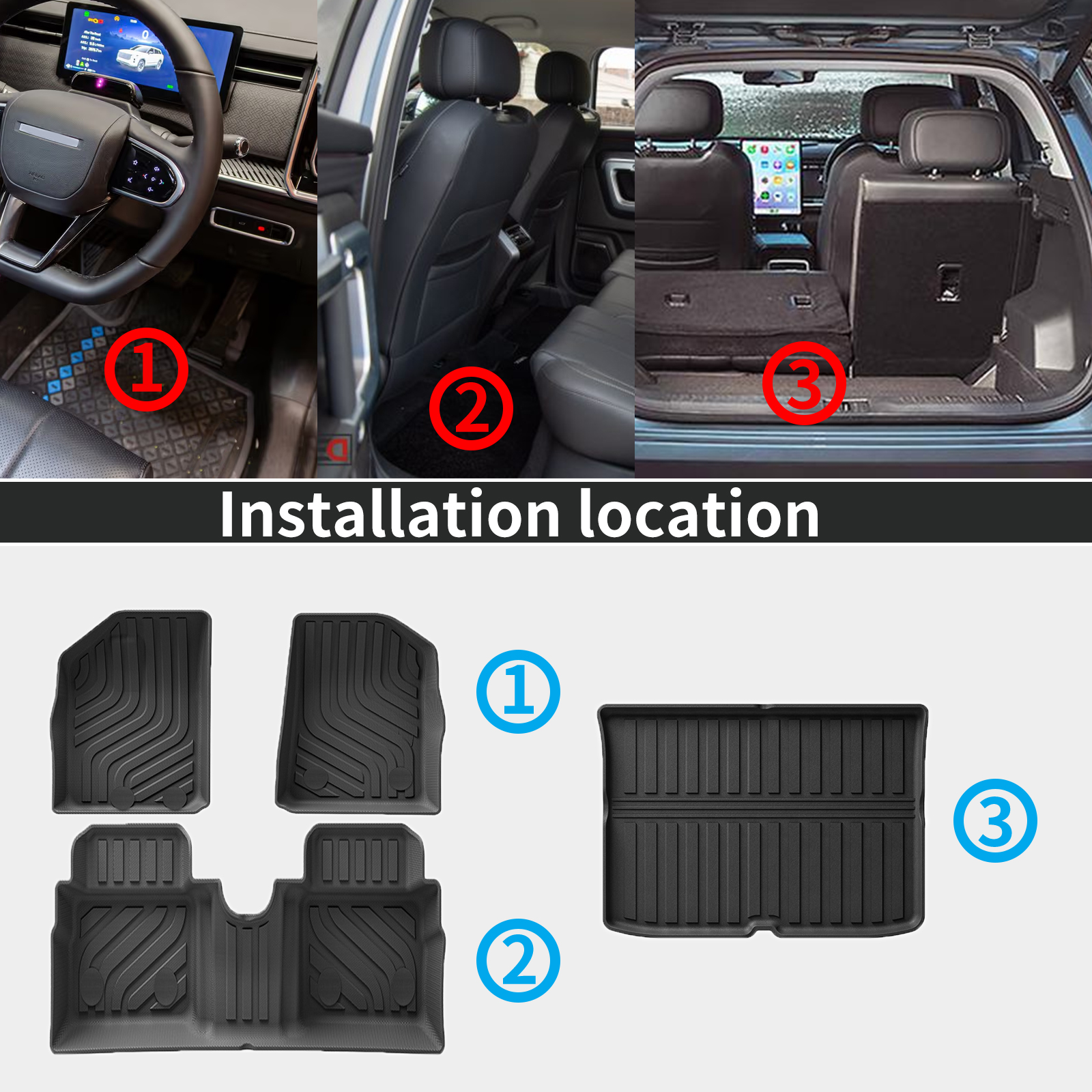 แผ่นรองพื้นรถยนต์ TPE สำหรับ D - Tech Accessories Dacia บทวิจารณ์และราคา
