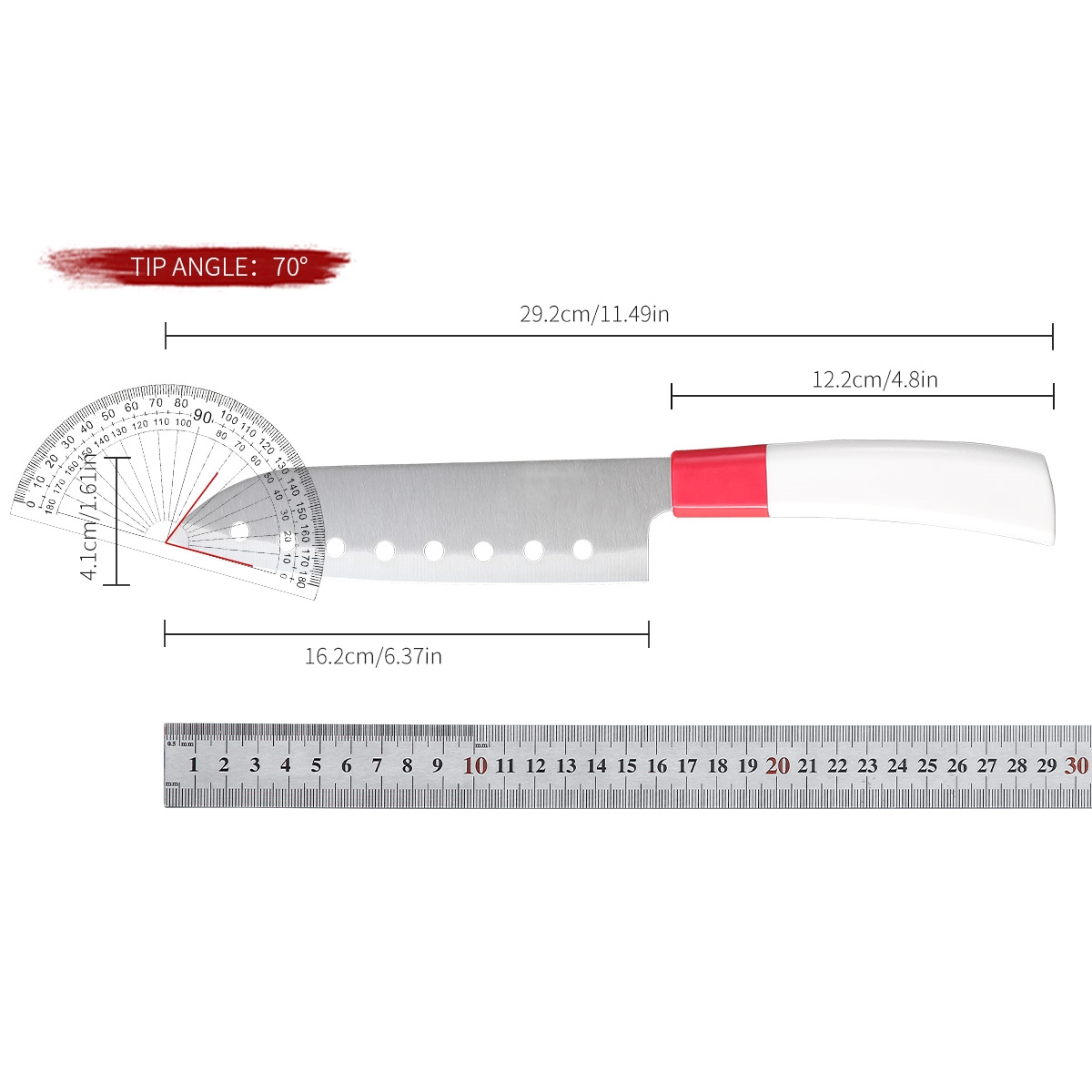 มีดทำครัวสแตนเลส มีดหั่นเนื้อ  - High Tech Kitchen Accessories บทวิจารณ์และราคา