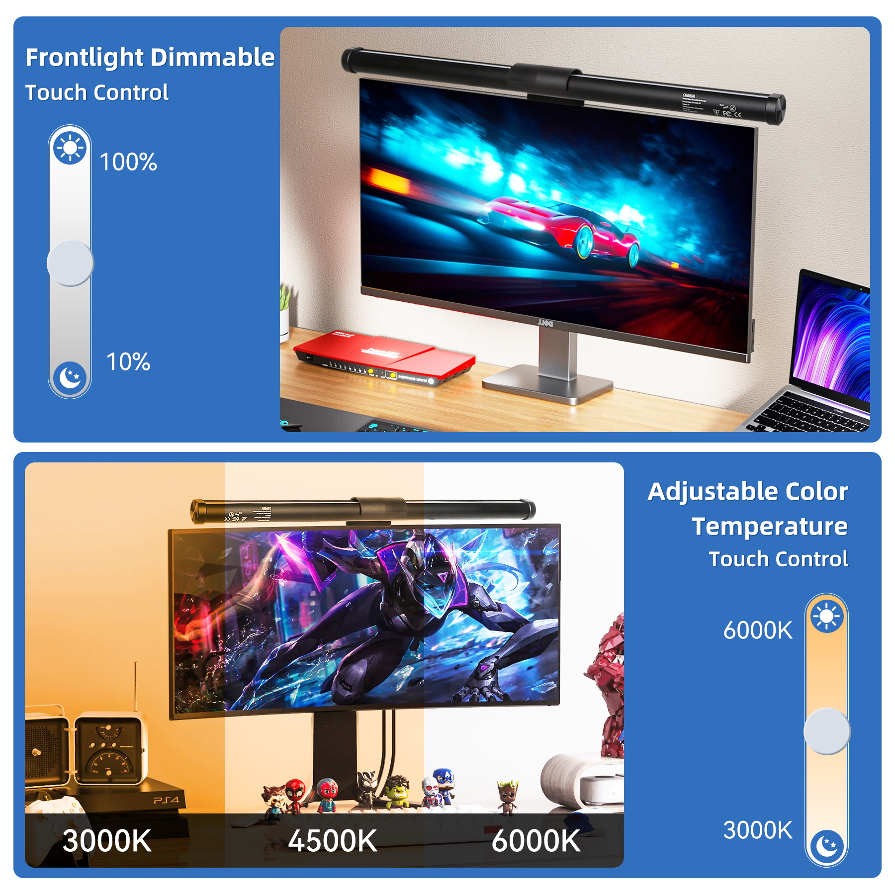 จอคอมพิวเตอร์ Light Bar โคมไฟต - Monitor Light Bar บทวิจารณ์และราคา
