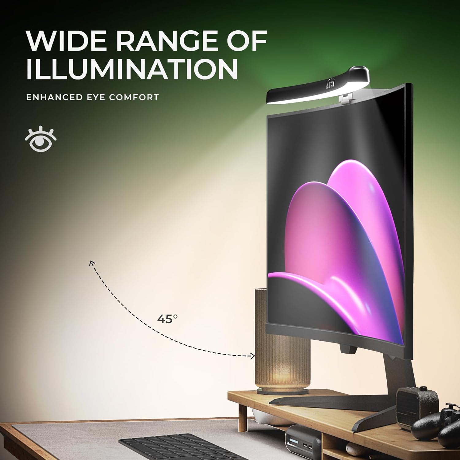 แถบไฟจอโค้ง 3 สี ปรับความสว่าง - Monitor Light Bar บทวิจารณ์และราคา