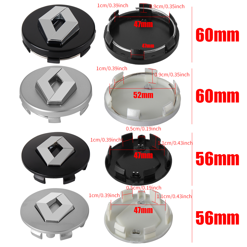ฝาครอบดุมล้อรถยนต์ 4 ชิ้น ขนาด - Tech Accessories Dacia บทวิจารณ์และราคา